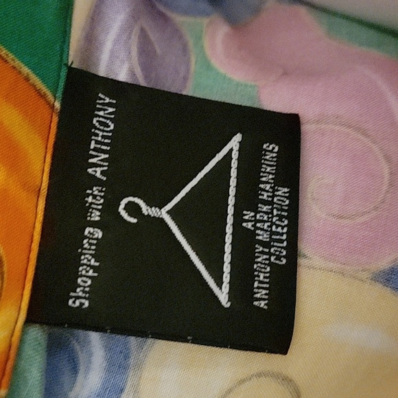 Shopping with Anthony Colorful Swirly Blouse Size Large - Picture 7 of 9